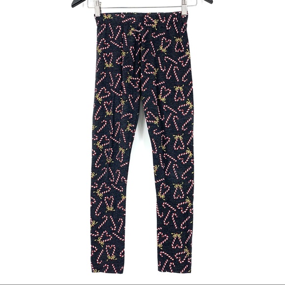 2/$25 Zara Girls Candy Cane Christmas Leggings, 13/14 - Picture 4 of 13